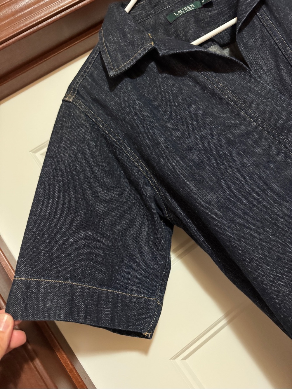 Ralph Lauren Dark Indigo Denim Midi Dress - Picture 4 of 9
